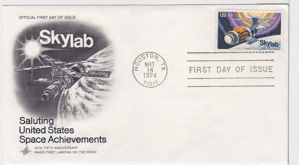 TurtlesTradingPost- Skylab - 1974 - #1529 - FDC Artcraft Cachet - Image 1 of 1