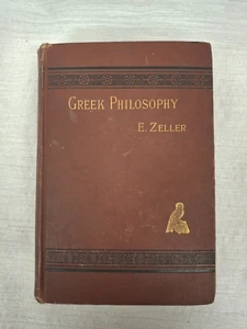 Greek Philosophy ~E. Zeller~ Stoicism Outlines Of The History Of Philosophy 1889 - Picture 1 of 4
