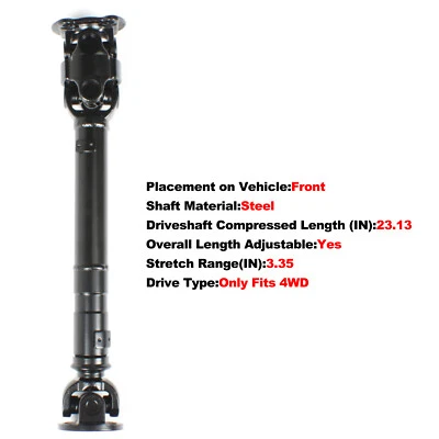 For Land Rover Discovery 2 II 1999-2004 TVB000110 Front Drive Shaft 4WD 587mm - Image 1 of 4