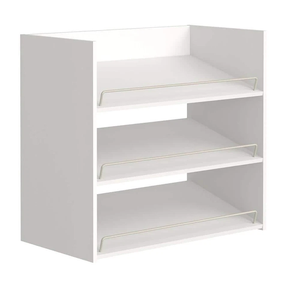 ClosetMaid Impressions 3-shelf White Shoe Organizer 14905