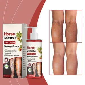 Crema massaggio linfatico vene varicose ippocastano 100g - Elimina edema - S7G8 - Foto 1 di 19