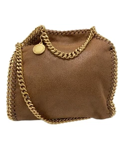 STELLA McCARTNEY Falabella Tiny Chain Bag W9355 brown JAPAN - Picture 1 of 9