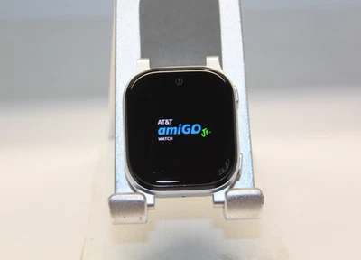 AT&T amiGO Jr. Watch UW538AA - 4G LTE Kids Smartwatch - Silver - Unit Only - 002 - Image 1 of 4
