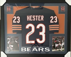 Devin Hester Signed Chicago Bears Framed Custom Pro Style Jersey JSA - Picture 1 of 4