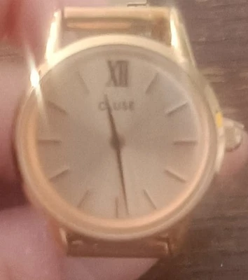 MONTRE CLUSE FEMME CADRAN DORE (VERMEIL?] BRACELET METAL année de fabrication? - Imagen 1 de 4