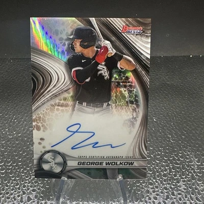 2024 Bowman's Best George Wolkow Auto Chicago White Sox Prospect  - Image 1 of 4
