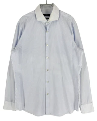 HUGO BOSS Uomo Slim Fit Facile Ferro Casual Formale Taglia M - 41 16 - Immagine 1 di 4