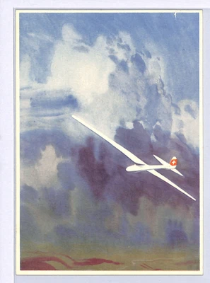 SWITZERLAND GLIDER Airmail Card 1941 PRO AERO Charity Special Flight Buochs WQ43 - Image 1 of 4
