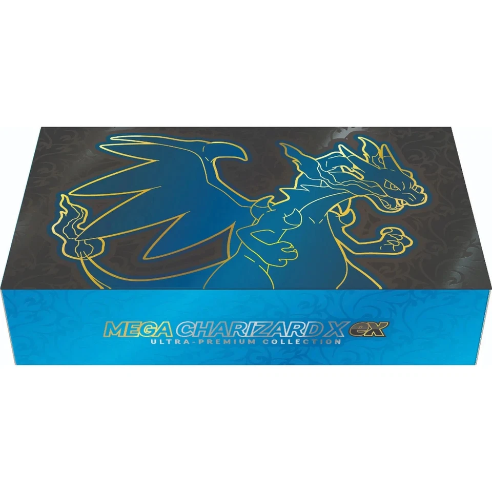 Pokemon TCG Mega Evolutions Mega Charizard X EX Ultra Premium Collection In hand