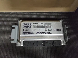 Honda Jazz MK1 1.4 Petrol Engine ECU Bosch 0261208375 37820-PWE-G04 - Picture 1 of 2