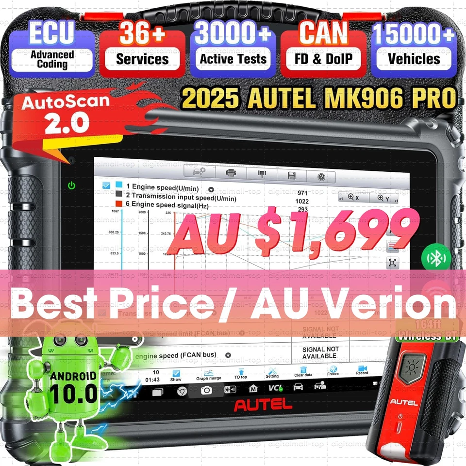 Autel Maxisys MK906S PRO ECU Coding 40+ Service Bidirectional Test AU Version - image 1 of 4