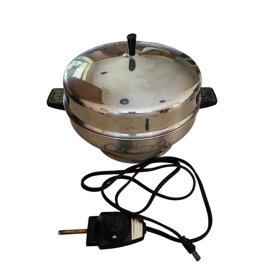 Sartén eléctrica Farberware 12" de colección servidor buffet 335-A tapa domo y cable Foto 1 de 4