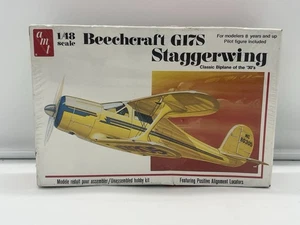 Kit Modelo Ala Escalonable AMT Escala 1/48 Beechcraft G17S - Nuevo Sellado - Imagen 1 de 7