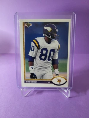 1991 Upper Deck Football Cris Carter #56 Minnesota Vikings  - Image 1 of 3