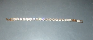 Swarovski Una Angelic Tennis Bracelet Round Cut Crystals Gold Tone - Picture 1 of 5