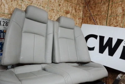 2009-2013 Infiniti G37 Sedan Rear Upper Lower Seat Set Gray Leather OEM - Image 1 of 4