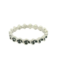 Authentic PANDORA Flower Band Ring - Picture 1 of 3
