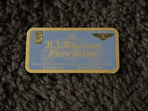 Rolls-Royce Corniche I 1970s Mulliner Park Ward Brass Enamel Dash Plate OEM NOS - Bild 1 von 8