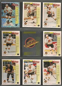 1992-93 Panini Hockey Stickers Vancouver Canucks Team Set (16) - Imagen 1 de 4