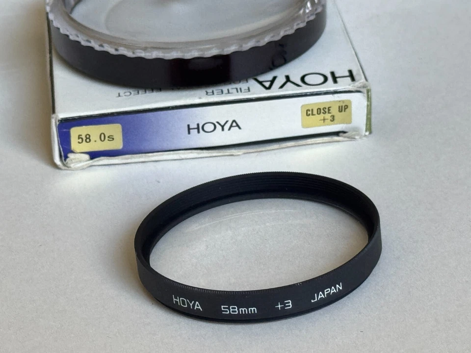 Hoya, 58mm Fit,  Close-up +3  Filter, and Keeper - Image 1 of 1