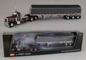 DCP 1:64 *RED & GREY* Peterbilt 379 Day Cab & LODE KING GRAIN TRAILER *NIB* - Picture 1 of 7