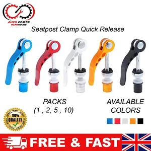 Bicycle Seat Post Clamp Quick Release Bolt Skewer Clip For MTB Road Bike Cycle - Picture 1 of 41