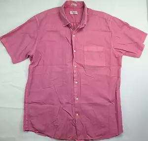 Peter Millar Seaside Casual Button Front Shirt Men's Large Pink Purple - Picture 1 of 3