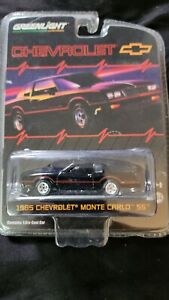 Greenlight 1985 Chevrolet Monte Carlo SS Black  Red Stripe 1:64