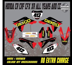 Rebound Graphics To Fit HONDA CR CRF 85 150 125 250 450 All Years and Models