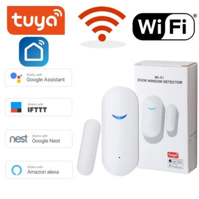 WiFi Wireless Smart Door Window Sensor Detector Safe Alarm for Alexa Google Home - Image 1 of 4