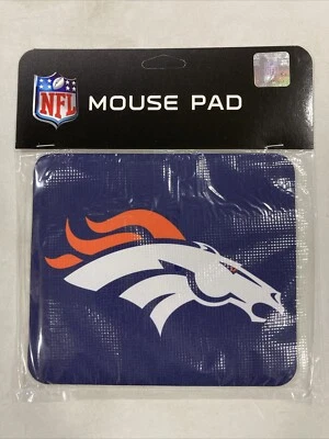 Alfombrilla de ratón de neopreno de la NFL con logotipo del equipo de fútbol americano Denver Broncos Foto 1 de 3