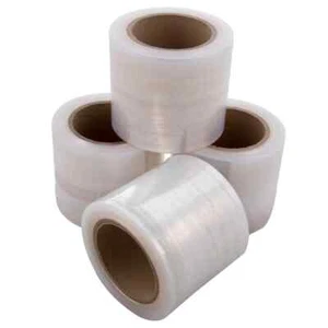 4 x Hand Stretch Bundle Film Mini Bundling Pallet Wrap 100mm x 300M CLEAR 25U - Picture 1 of 4