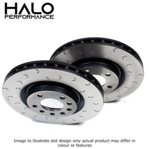 Discos de freno delantero R56 Mini Cooper gancho HALO C ranurado - Imagen 1 de 7