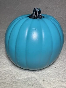 Halloween Pumpkin Mold Teal Blue 9” inch  - Picture 1 of 8