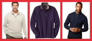 Van Heusen ~ Spectator Men's Big & Tall Zip Neck Pullover Sweater $65 NWT - Picture 1 of 6