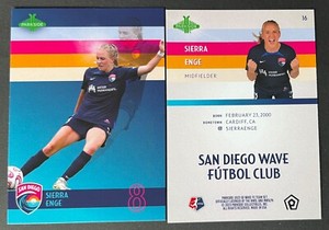 Sierra Enge 2023 Parkside NWSL TEAM SET Rookie #16 SAN DIEGO WAVE QTY