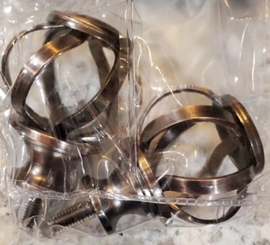 Cambria 2er-Pack Endstücke Accord Twist in Bronze mit Ölschliff Neu in Verpackung - Verwendung mit 5/8 Stange - Bild 1 von 2