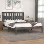 Bed Frame Grey Solid Wood Pine 180x200 cm 6FT Super King