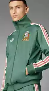 adidas Originals Mexico Beckenbauer Men's Track Top in Green "SEALED" - Picture 1 of 7