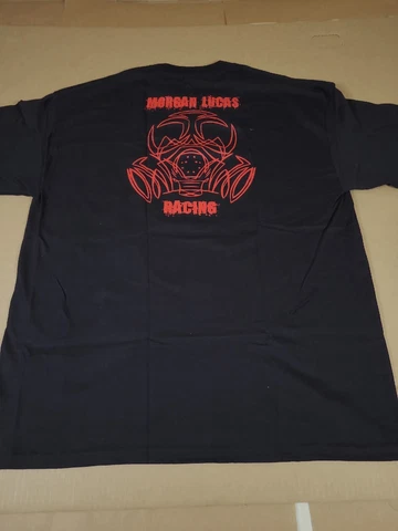 Vintage Y2k Morgan Lucas Racing Team T-Shirt  Sz XL Drag Race Rare DBL SIDED Cover