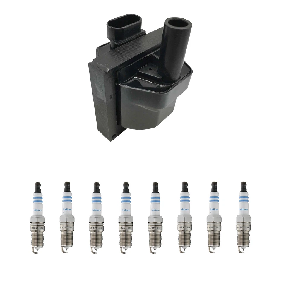 Kit de 8 bujías de iridio dobles Hitachi bobina de encendido Bosch para C2500 P30 V8 Foto 1 de 1