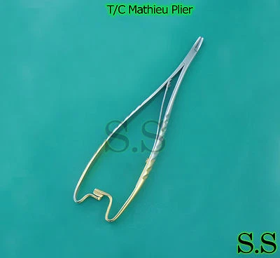 Alicate Ortodoncia Ortodoncia T/C Mathieu Curvo Dental 6.50" Inoxidable Grado Alemán Foto 1 de 3