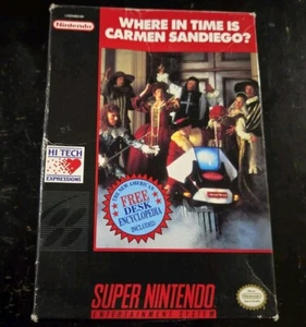 Where in Time is Carmen Sandiego Box Only Encyclopedia Edition - Picture 1 of 5