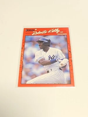 1990 Donruss New York Yankees Baseball Card #192 Roberto Kelly - Image 1 of 2