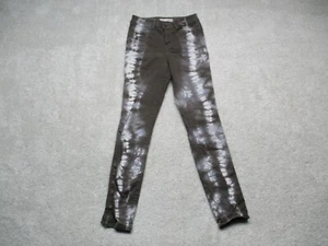 J Brand Pants Womens 25 Gray Tie-Dye PFD Slim For Trilogy Zip Hem Cotton Blend - Picture 1 of 9