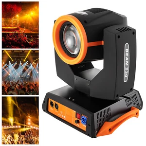 230W 7R Sharpy Beam LED 17 Gobo 24 fascio prismatico testa mobile DMX punto Halloween - Foto 1 di 24