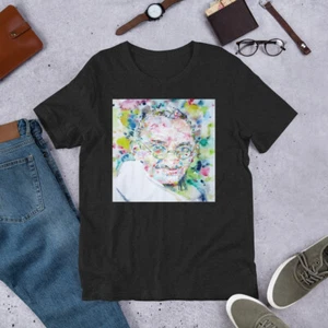Camiseta UNISEX - MAHATMA GANDHI Acuarela Retrato - Camisa Traje Ropa Estampado - Imagen 1 de 6