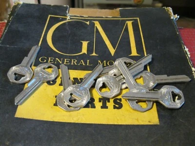 NOS 1935 - 1966 别克、雪佛兰、Olds 钥匙坯,批量 2 — 第 1/3 张图片