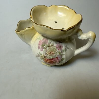 Vintage Old Foley James Kent LTD Staffordshire England Shaving Scuttle - Image 1 of 4