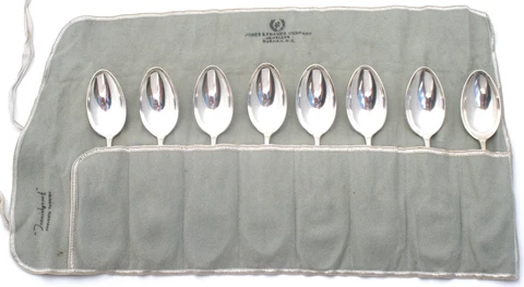 Towle Symphony Teaspoons Set of 8 Sterling Silver Tea Spoon Flatware 6" Vintage Cover
